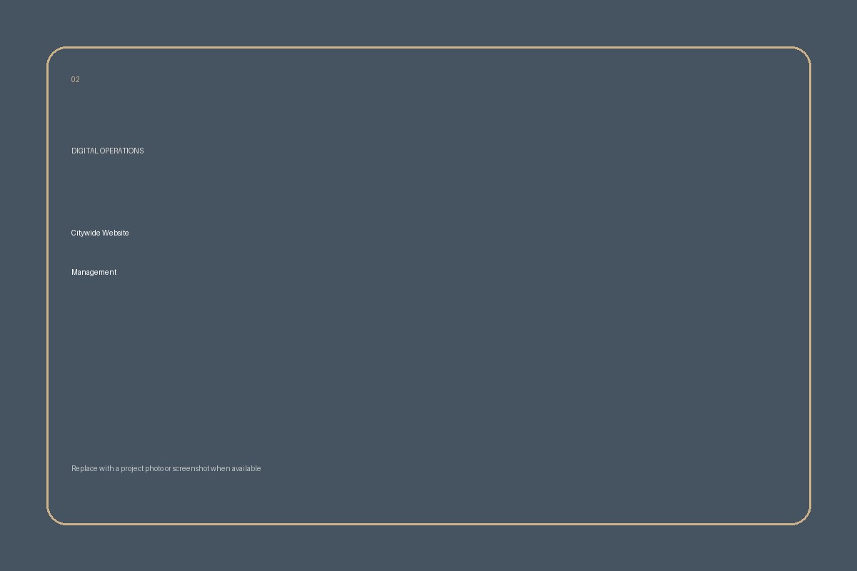 Citywide Website Management